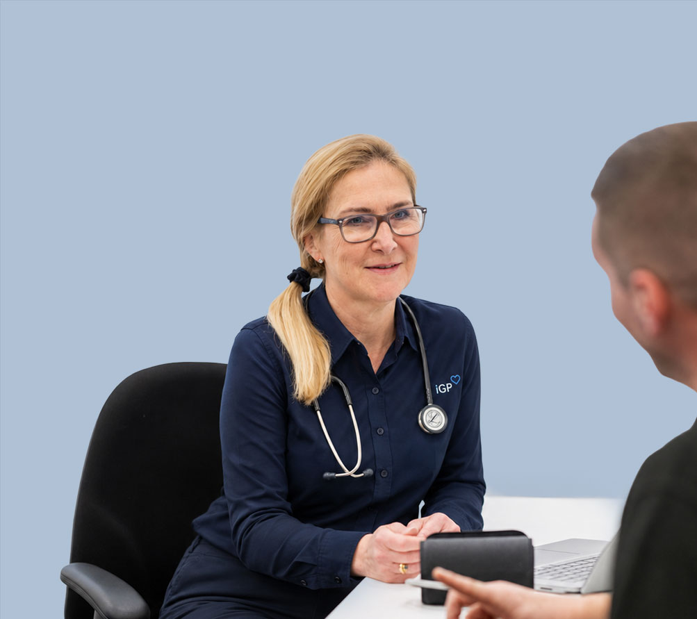 Private GP consultation with GMC-registered doctor in South Wales